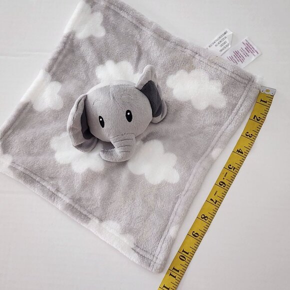 Parent ' s Choice gray elephant plush lovey security blanket clouds SMALL - Picture 4 of 4